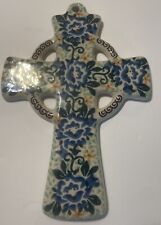 Vintage Polish Boleslawiec Celtic Cross. 9 Inches. picture