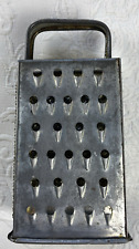 Vintage Mini Metal Cheese Box Grater Standing Small Handle Farm Decor Rustic picture