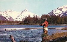 Alaska Fishermans Paradise Vintage Chrome Postcard pm 1961 picture
