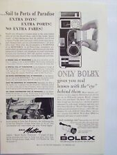 1960 Bolex Movie Camera Lenses Magazine Print Advertisement Page picture