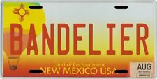 Bandelier National Monument Land of Enchantment New Mexico License plate picture