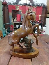 Vtg Hand Carved Wooden Horse. MAGNIFICENT. - MABINI picture