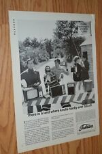 1969 TOSHIBA PORTABLE TV / RADIO ORIGINAL ADVERTISEMENT AD 69 picture