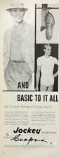Rare 1940s Vintage Original Jockey Underwear Ad Coopers Man in Fedora WW2 Era picture