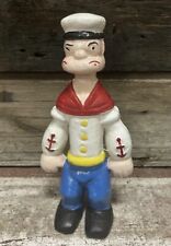 POPEYE The Sailor Man 9” Tall Cast Iron Figurine Bank picture