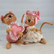 Annalee Sweetheart Love Mouse Couple w Pink Valentine Hearts 5