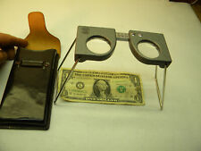 Vintage Lietz magnifying glasses, Self Standing, # 8179-50,  leather case, Japan picture