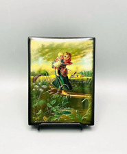 Vintage 1964 USSR Fedoskino Hand Painted Before Storm Papier Lacquer Box Signed picture