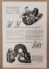 1953 Bolex 3D 2D Camera Print Ad 16mm Movie Making picture