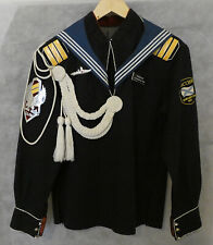 Russian Navy Pea Jacket Top Trousers Telnyashka Set Black Sea Fleet LADNY Ship picture