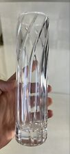 Stunning Tiffany & Co Crystal Swirl Design 7 7/8” Vase Signed picture