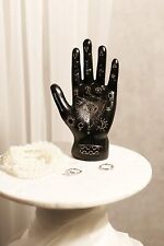 Ebros Psychic Fortune Teller Chirology Palmistry Hand Palm Figurine (Black) picture