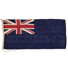 Vintage Wool Blue Ensign Nautical Union Jack Flag UK Cloth British Antique Navy picture