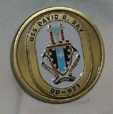 USS David R Ray Navy Ship Challenge Coin  MINT DD 971 picture