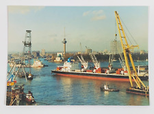 View on the Harbour Rotterdam Holland Netherlands Postcard Unposted picture
