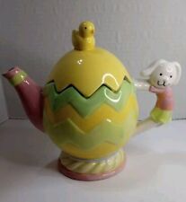 Vintage Cute Bunny Rabbit Teapot picture