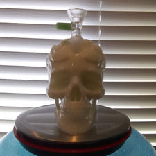 Flaming Skull Bong Bubbler glows in the dark picture