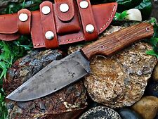 Custom Handmade 12c27 Steel Hunting Knife, Full tang, With  Leather Sheath  A1 picture