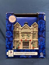 NEW Victoria Falls Series 5 Porcelain Lighted Library Christmas Village Miniatur picture