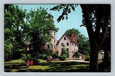 Batsto NJ, Mansion Grounds Girls Ironmaster Residence Chrome New Jersey Postcard picture
