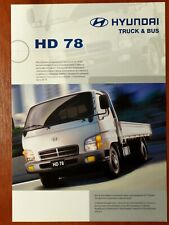 Hyundai HD78 specsheet (Russian language) picture