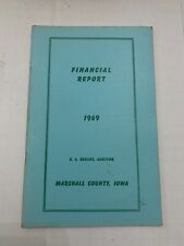 1969 Marshall County Iowa Financial Report picture