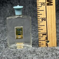 PARIS de COTY Vintage Perfume Bottle Vanity Vignette Decor Baby Blue Top Sample picture
