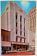 Postcard Fort Worth TX Dramatic Heritage Hall  Texas 604 Main street building PM picture