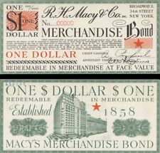 R.H. Macy and Co. Inc. $1 Bond - American Bank Note Specimen - American Bank Not picture
