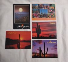 Vintage Lot Of 5 Arizona Landscapes Postcards Sunsets Dessert Cactus  picture