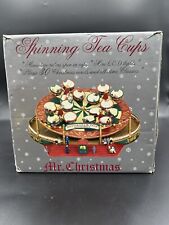 Vintage 2005 Mr Christmas Spinning Tea Cups Nottingham Fair Works See Desc Box picture