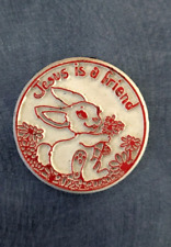 Vintage Jesus is a friend Bunny Rabbit Fridge magnet picture