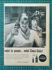 116 OLD ADVERTISEMENT 1950 34x25cm break coca cola girl back Schneider picture