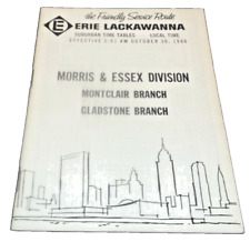 OCTOBER 1966 ERIE LACKAWANNA FORM 10A MORRIS & ESSEX DIVISION PUBLIC TIMETABLE picture