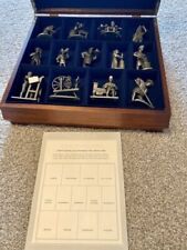 Franklin Mint The People Of Colonial America 13 Pewter Figures And Paperwork picture