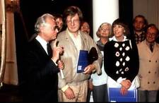 Ephraim Kishon, Herbert Botticher, Yvette Kolb, ARD film Pul - 1985 Old Photo picture