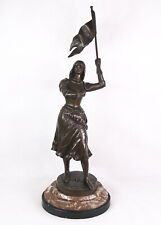 Sylvain Kinsburger (1855-1935) Antique Bronze Sculpture Jeanne D' Ark picture