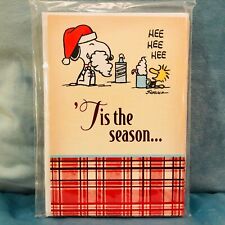 Hallmark Peanuts Christmas Cards Pack, Snoopy Woodstock 6 Cards LIMITED SALE picture