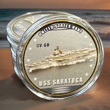 USS SARATOGA CV-60 Challenge Coin United States Navy USN 40mm picture