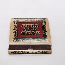 BULL AND BEAR NEW UNUSED VINTAGE HOLTON RESERVATION SERVICE MATCHBOOK picture