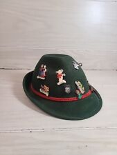 Vintage Bavarian Octoberfest Alpine German Tyrolean Hat w/ 9 Pins Sz 50 picture