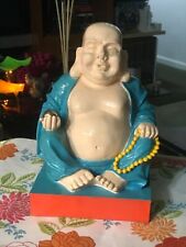 FIBER GLASS “ BUDHA SCULPTURE “ TALL: 11” INCHES picture