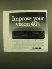 1988 Toshiba SV-970 Super VHS VCR Ad - Improve Your Vision 40% picture
