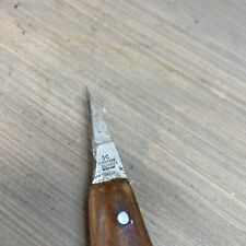 F. HERDER ABR.SOHN SOLINGEN small Carving or Detail knife Wood handle Riveted picture