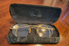 Antique Wire Rimmed Gold Filled Frames 1/10 12 k GF Case BiFocals with prescript picture