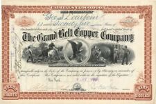 General George McClellan signed Grand Belt Copper Co. - Autographed Mining Stock picture