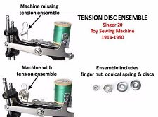 Singer 20 Toy Sewing Machine Parts TENSION SPRING DISC ENSEMBLE picture