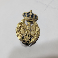 1940s Genuine Italian WWII Royal Airforce Visor Cap Insignia Medal Badge PIn picture