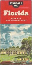 1954 STANDARD OIL Road Map Pictorial Guide FLORIDA Key West Overseas Highway picture