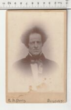 Antique C1890s Handsome Man with frizzy hair Afro G B Perrin Springfield VT Suit picture